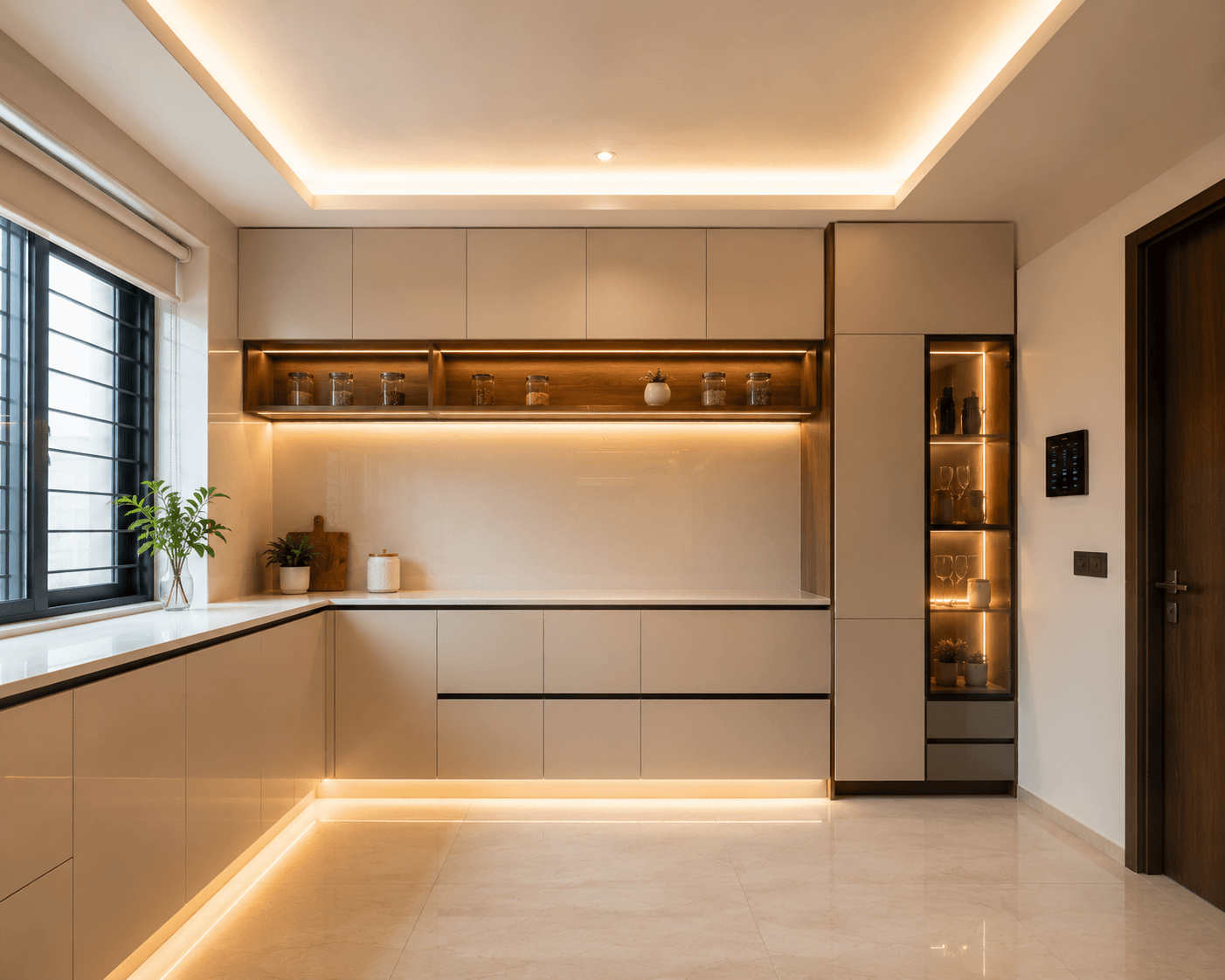 Contemporary Parallel Kitchen - Parallel Modular Kitchen by Jangid Homes